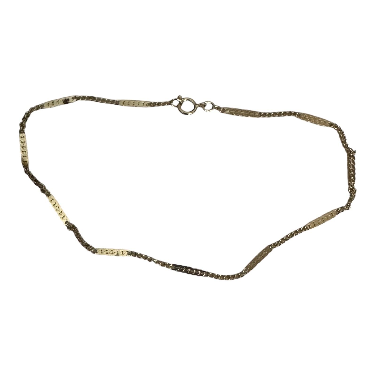 Vintage 1979 Avon Goldtone Delicate Anklet Large 9.5″ Original Box Unused