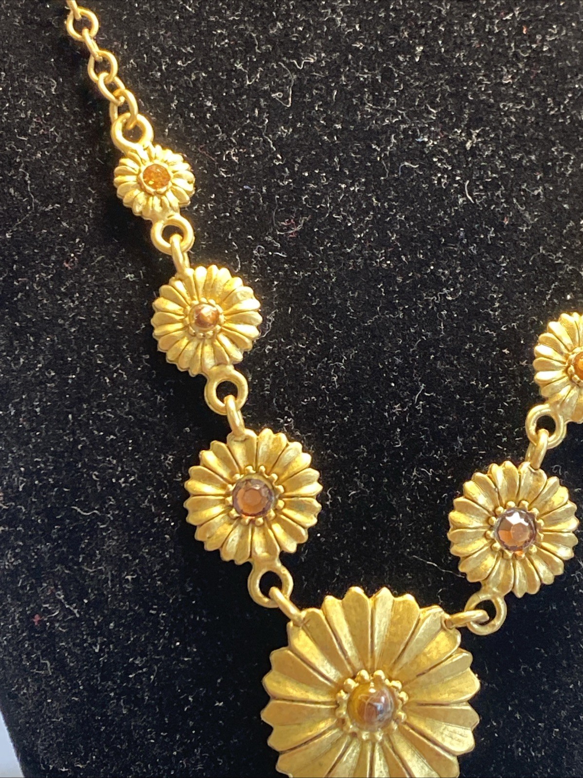 Vintage Eivind Hillestad Flowers Necklace EH Signed 18”