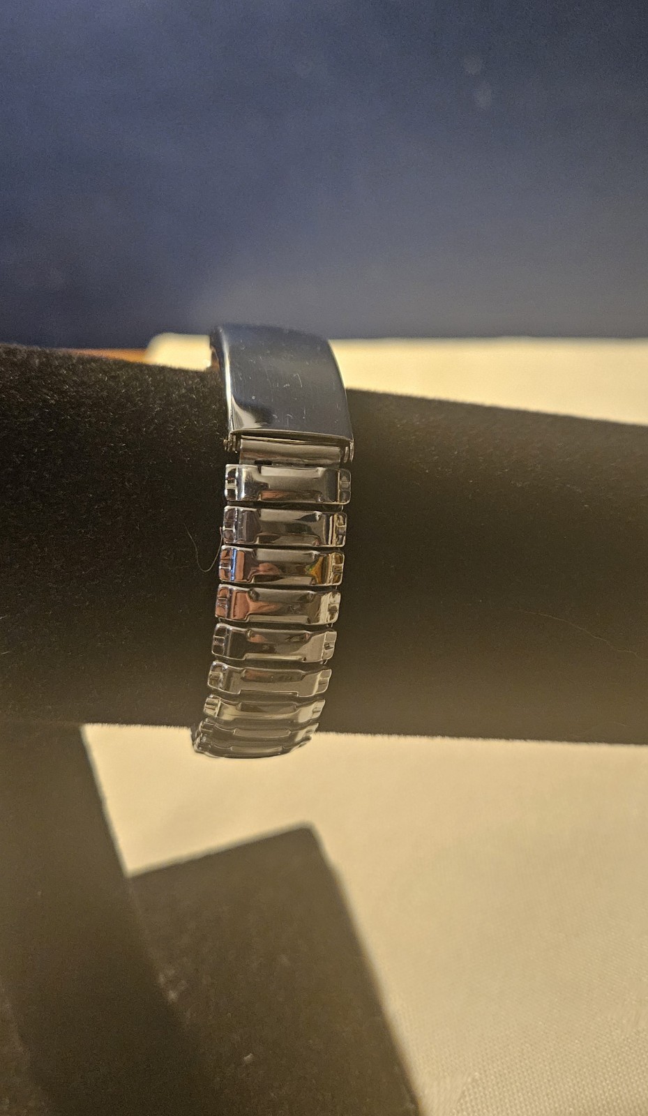 1940’s/1950’s Silver Tone ID and Photo Stretch Bracelet