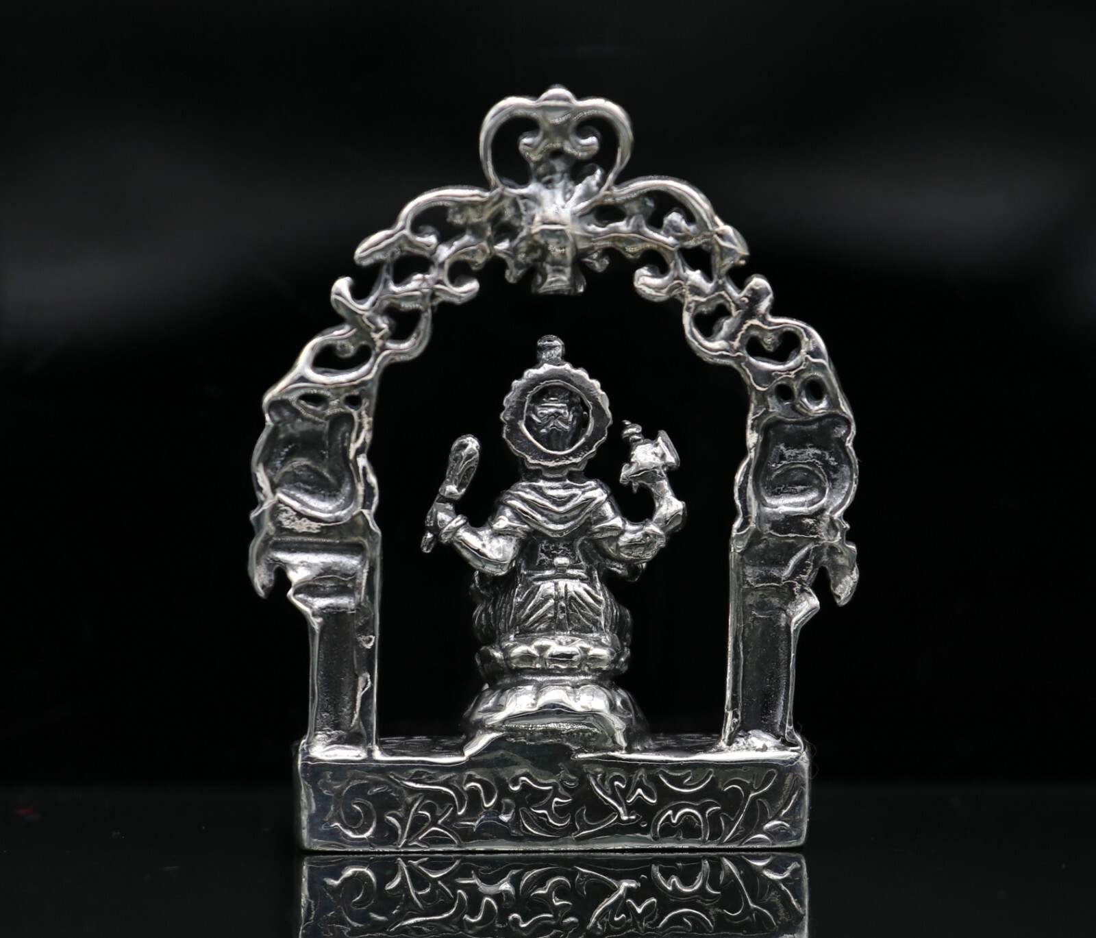 925 pure silver Lord Ganesha statue, figurine, puja article home temple art01