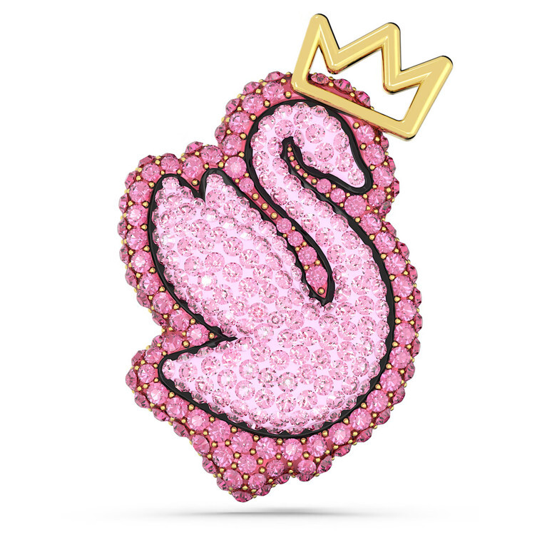 Swarovski Swan Pink Swarovski Crystal Women’s Brooch 5662243