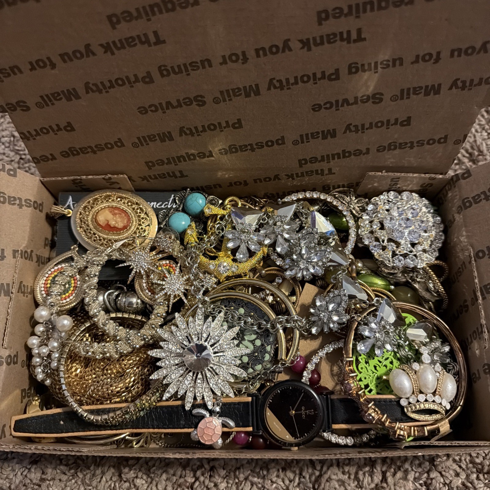 Vintage to Now Jewelry Lot, All Wearable Untested. No Broken. Box B4