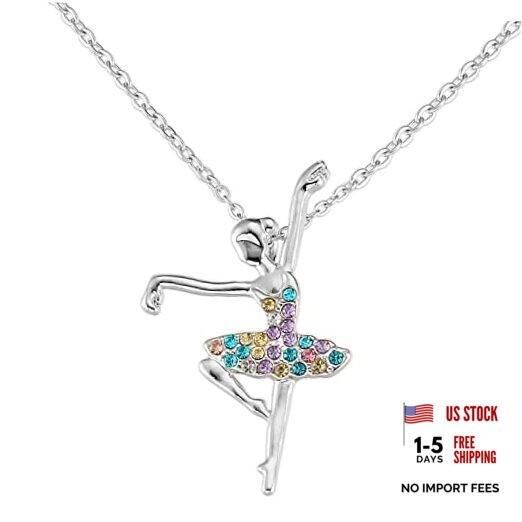 Ballerina Necklace For Women Little Teens Young Lady 13-19 First Dance Recital