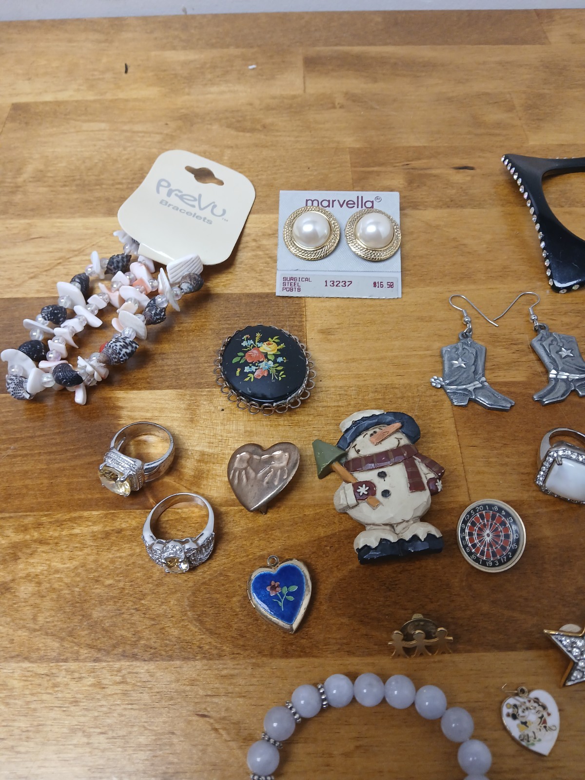 Mystery Silver Tone Accessories – Jewelry lot Vintage Clip On Bracelet Pin