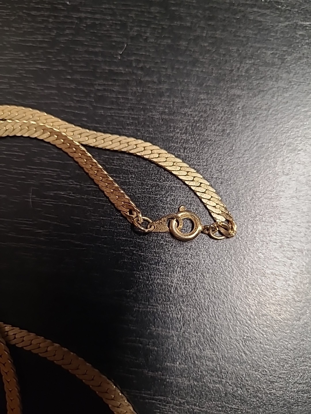 Vintage Unbranded Gold Tone Rhinestone Necklace Estate Sale Jewelry