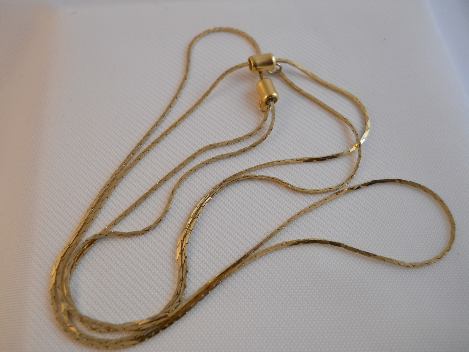 Necklace Serpentine Chain Adjustable Goldtone