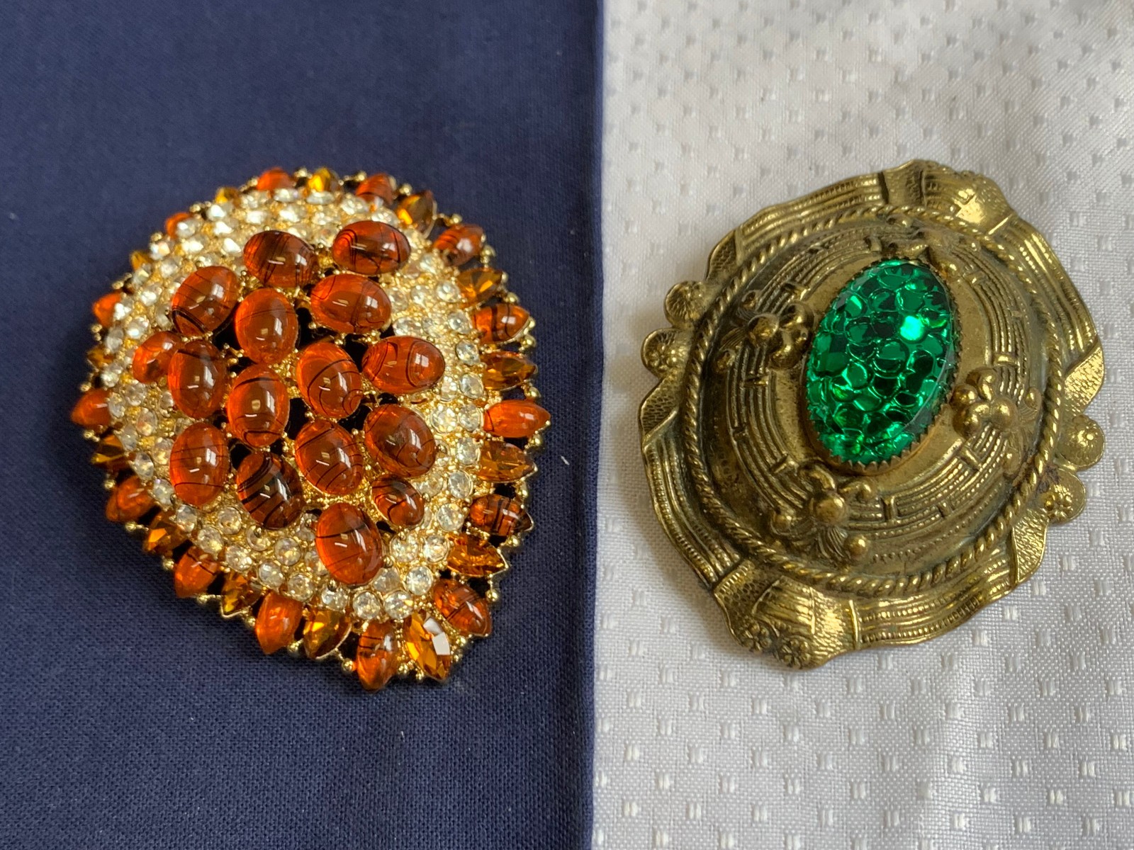 Vtg Costume Jewelry Lot Heidi Klum Trifari Rhinestone Pearl Lucite Bead