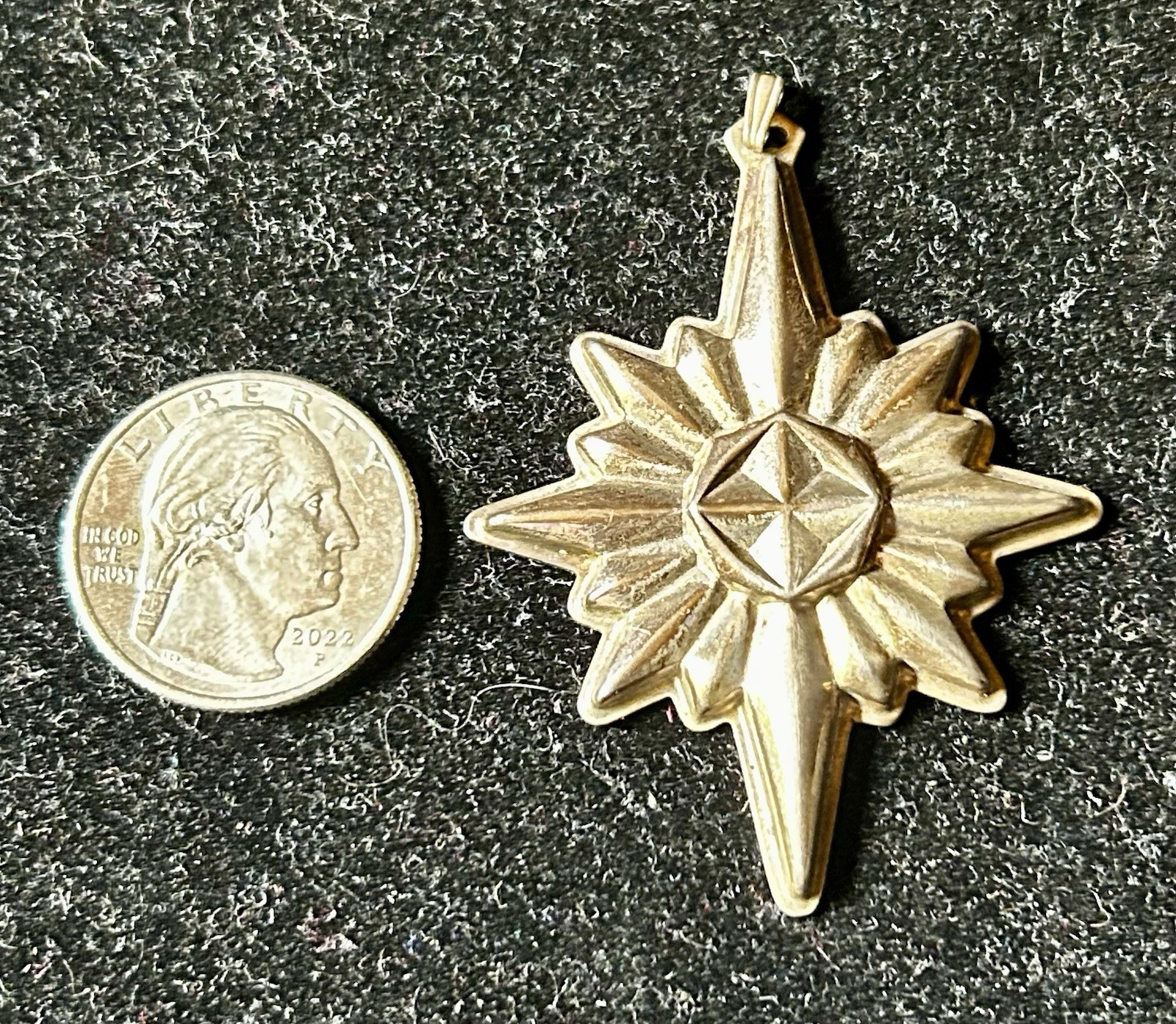 REED & BARTON 925 Sterling Silver Vintage 1978 Christmas Star Ornament