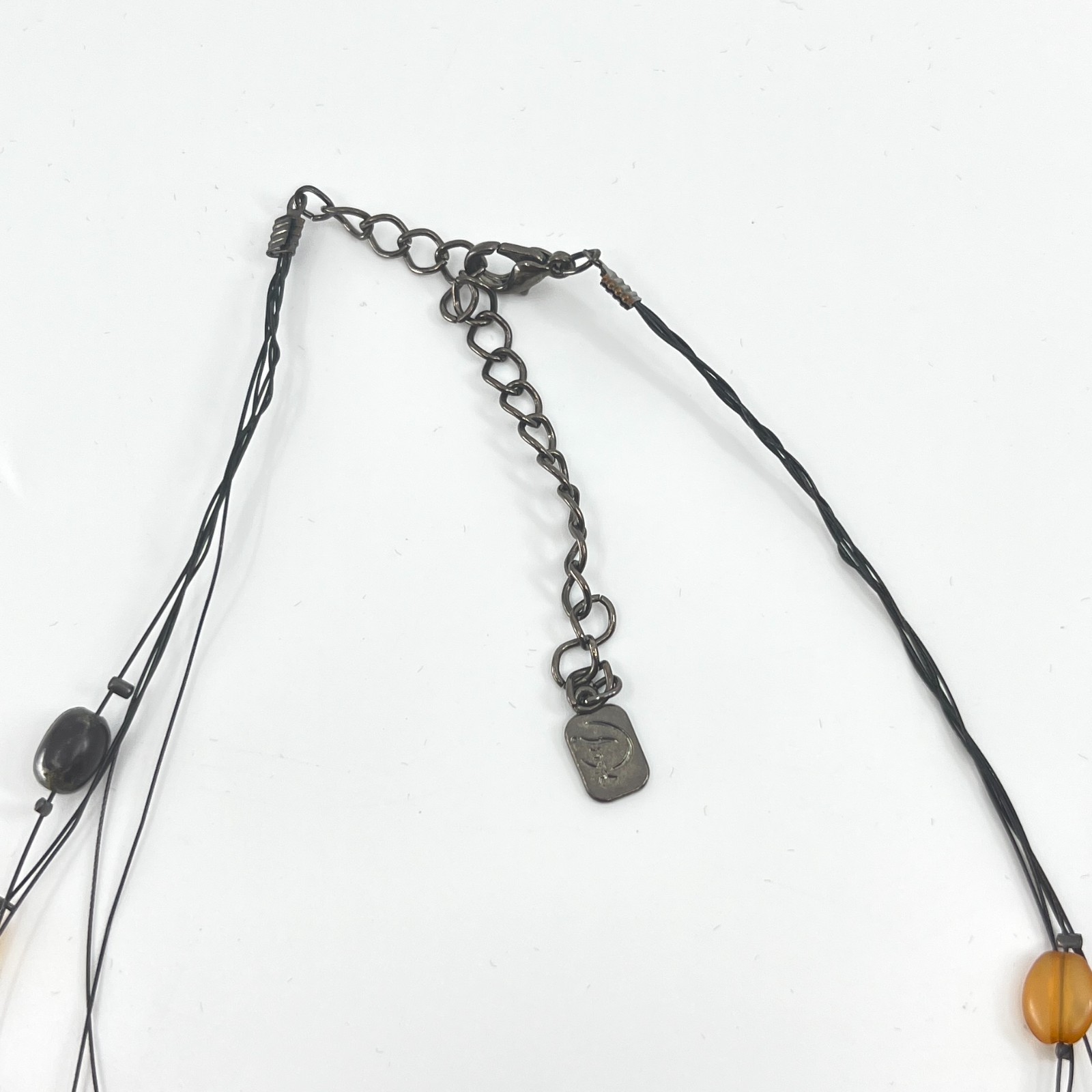 VTG You & I Multi-Strand Earth Tone Beaded Necklace – Artisan Mixed Media Style