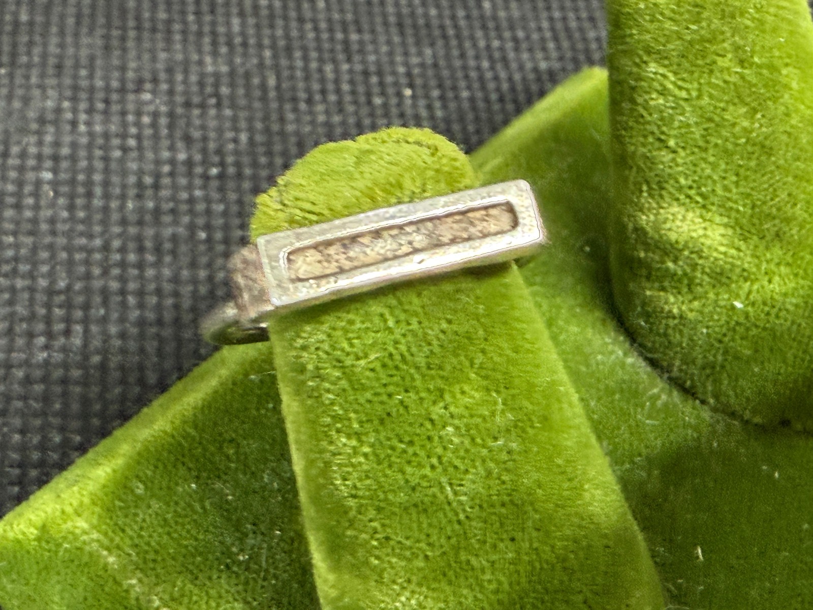 Vintage Sterling Silver Stamped Typebar Monogram “O” Ring Size 6 ADJUSTABLE