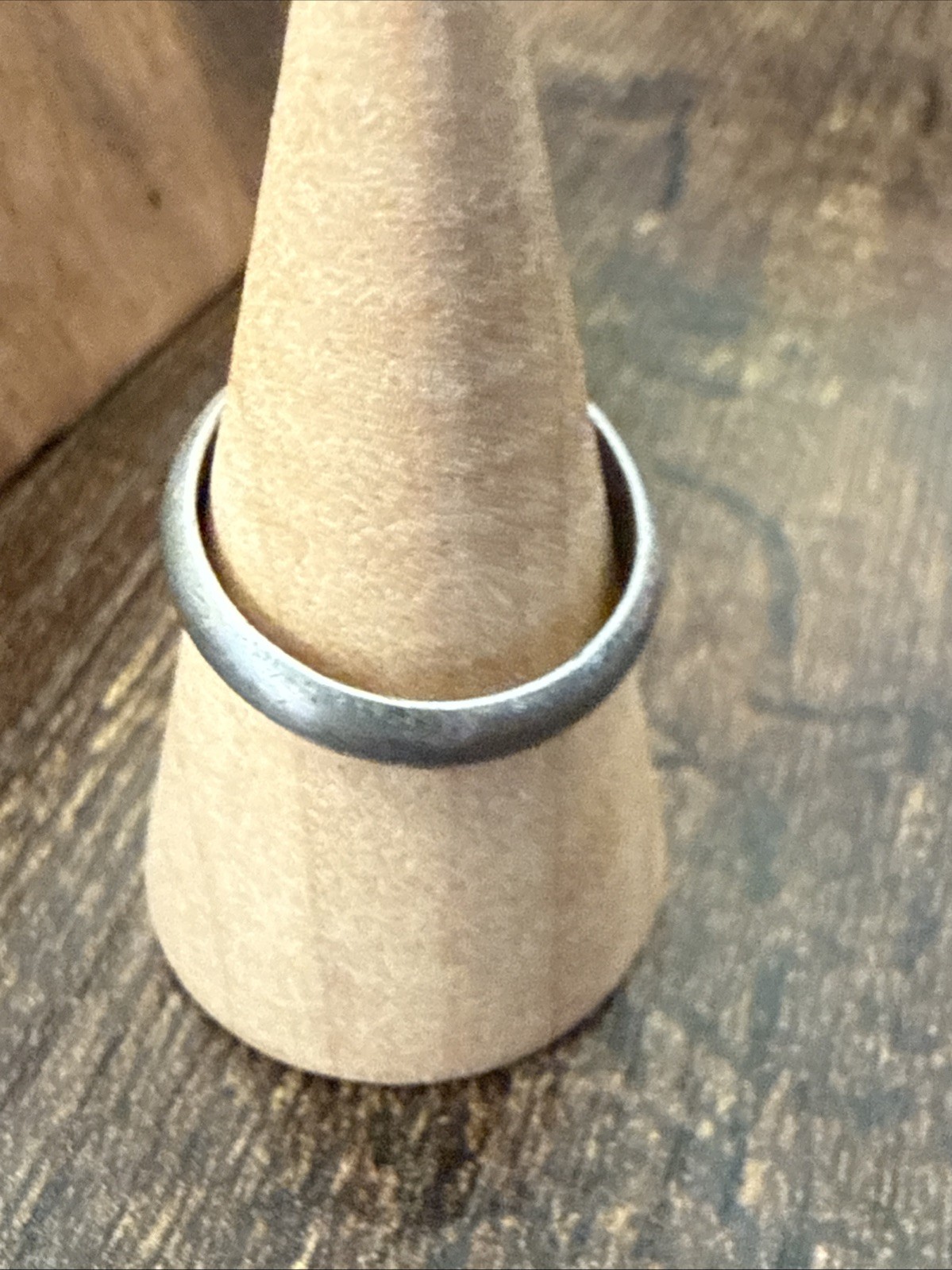 Vintage Uncas Band Ring Sterling Silver 925 4mm Width Size 5