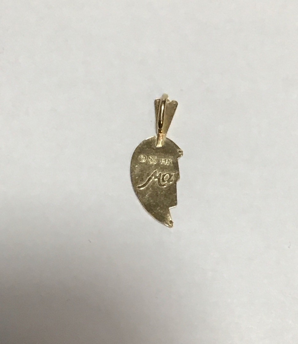 Michael Anthony 14K Gold Best Friend Pendant Right Side Only