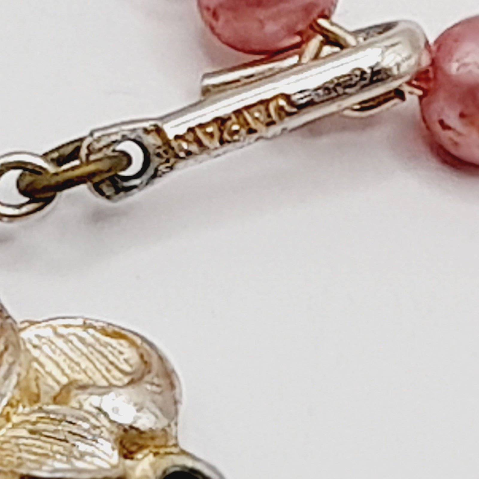 Vintage Japan 1950s Pink Lavender Pearl Finish 3 Strand Necklace 17”