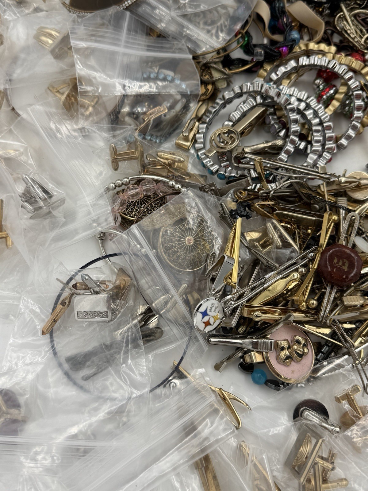 10 Lbs Vintage To Now Jewelry Lot Costume Estate Unsearched Watches Cuff Links