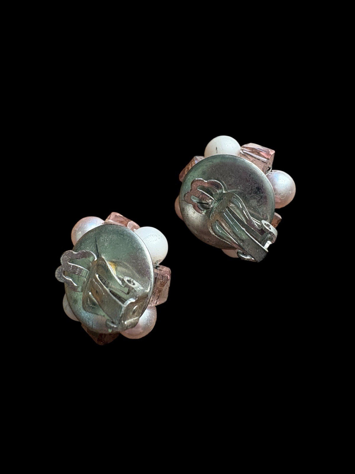 Vintage Beaded Cluster Clip On Earrings Lot 11 Japan, Hong Kong