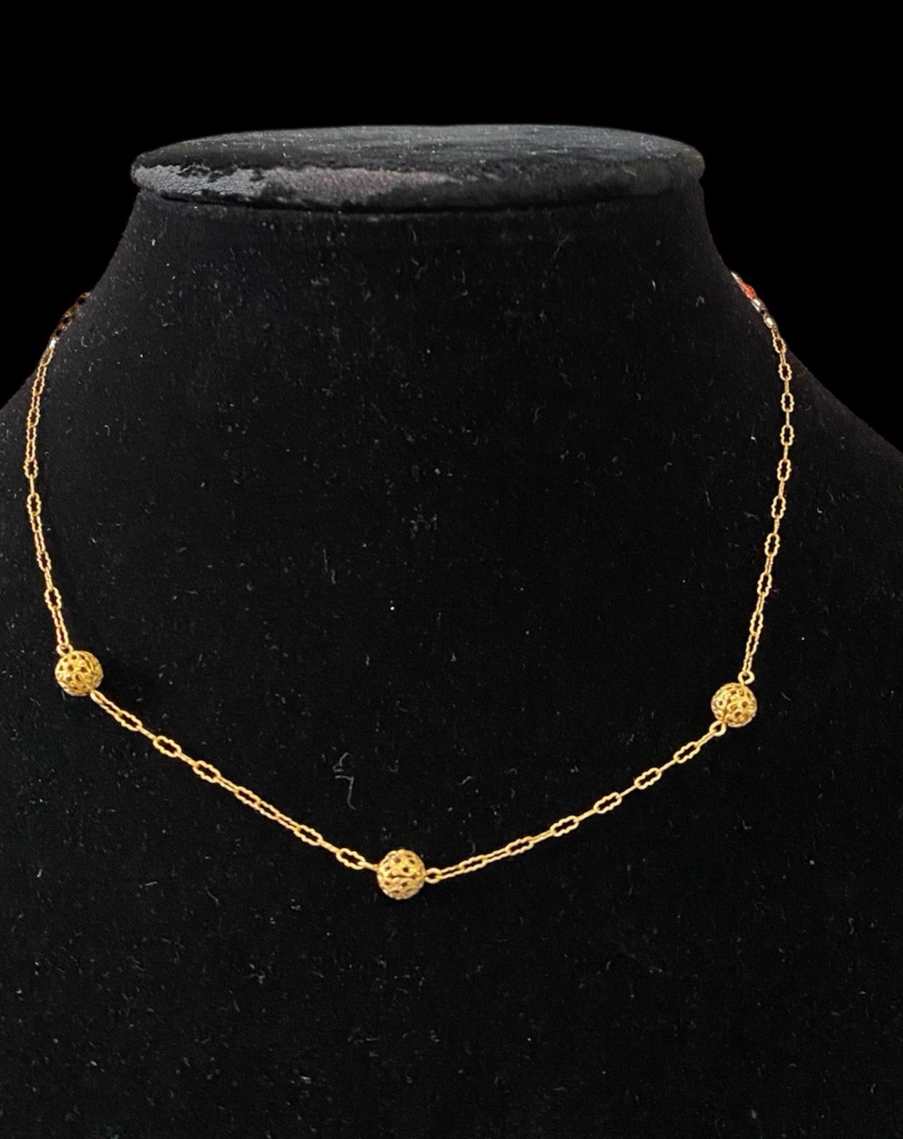 Vintage AJC Co 1/20 12K Yellow Gold Filled Necklace 16in