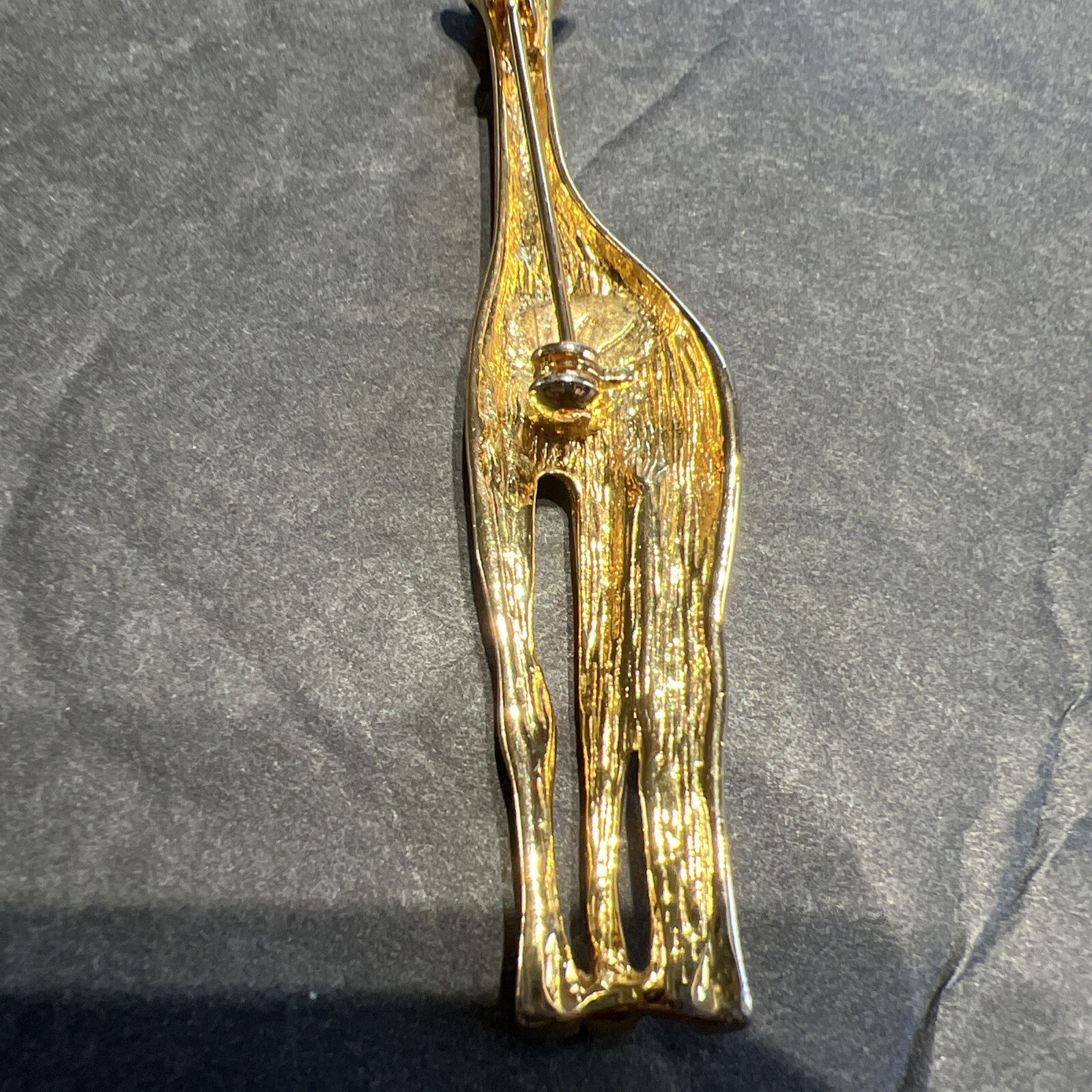 Womens Jewelry Giraffe Pin Brooch Gold Tone Vintage Animals Safari Collectible