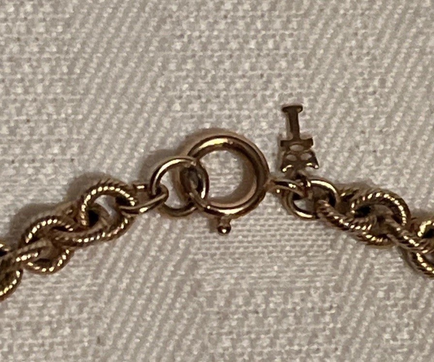 Vintage 1950s Coin Charm Bracelet Napoleon Coins Vasco Nunez de Balboa Coins 8″
