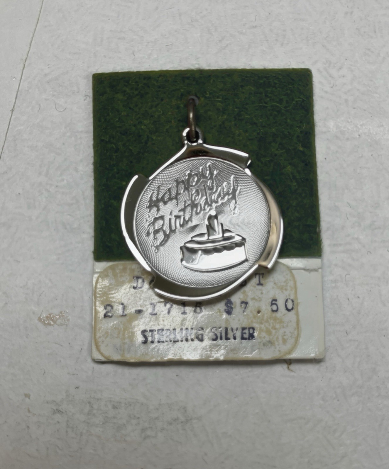 Vintage Dancraft Birthday Charm
