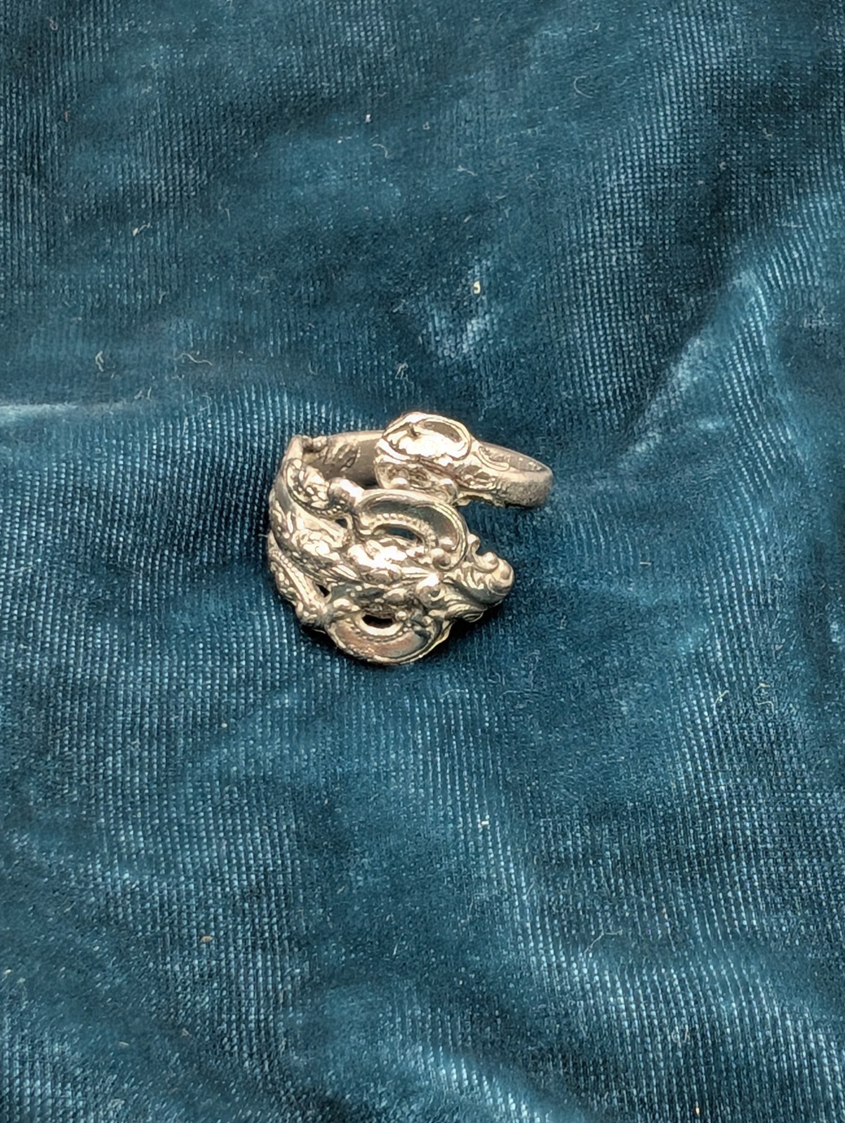 Silver Spoon Handle Vintage Ring Size 6-6.5 Antique Jewelry
