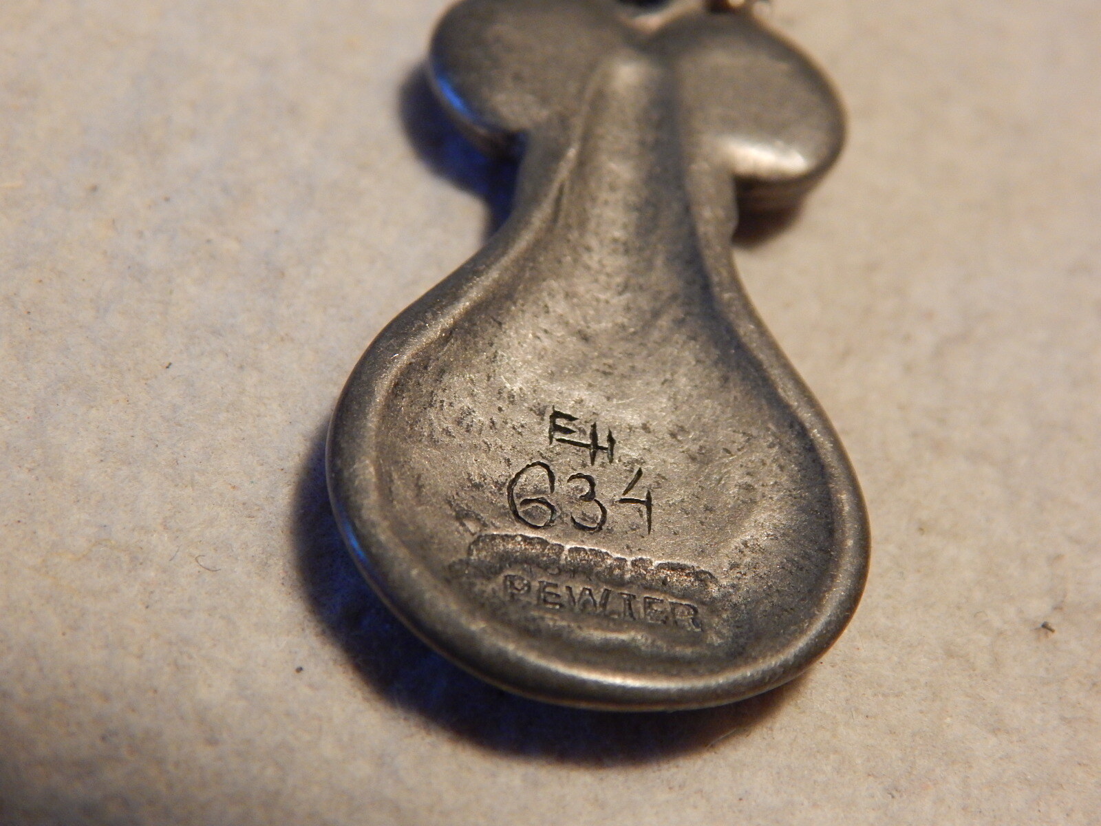 VTG 1980S PEWTER MOUSE NECKLACE 634 EH FH ? PENDANT