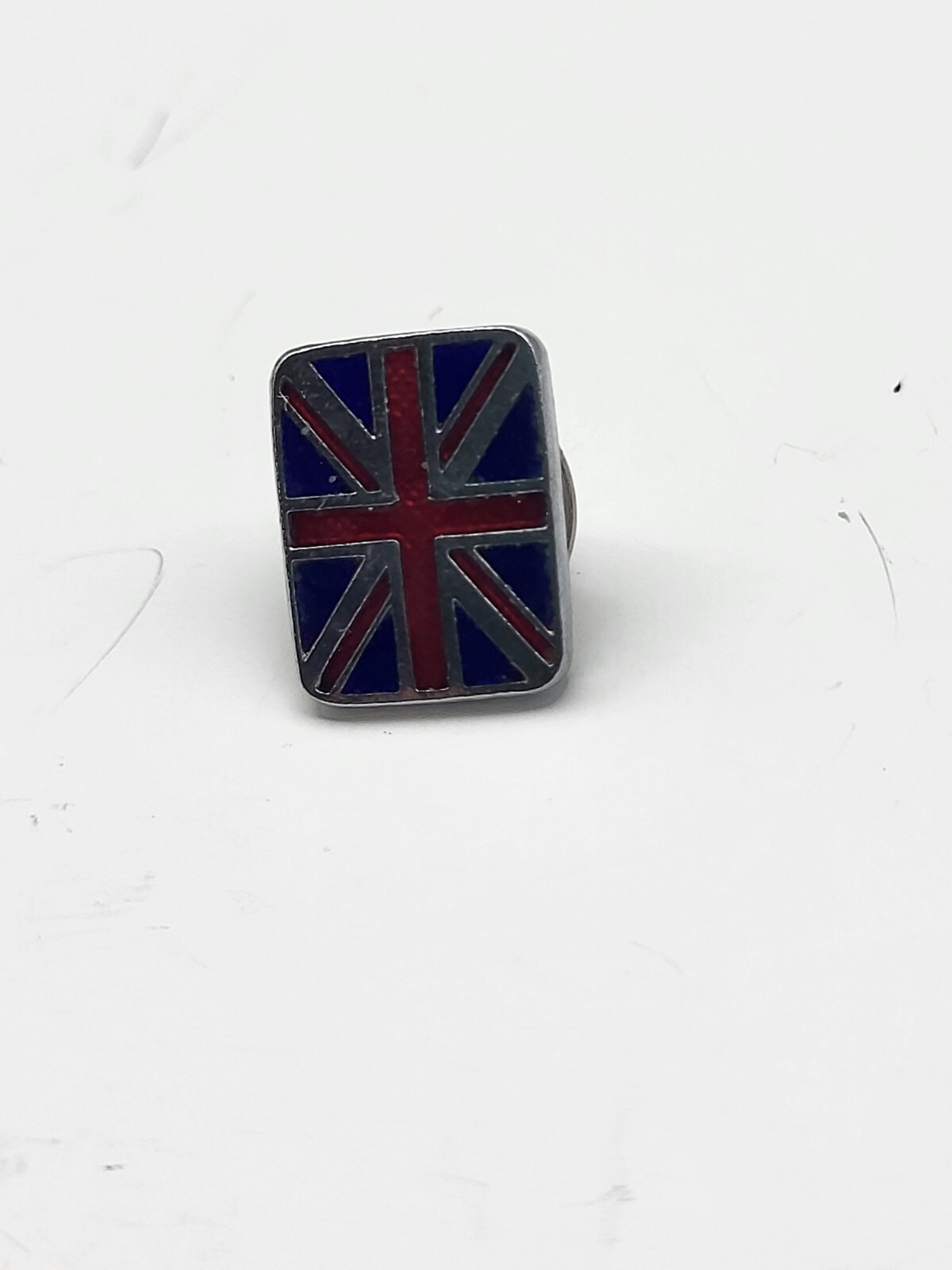 Vintage British flag Union Jack enamel pin tie tack hat lapel travel