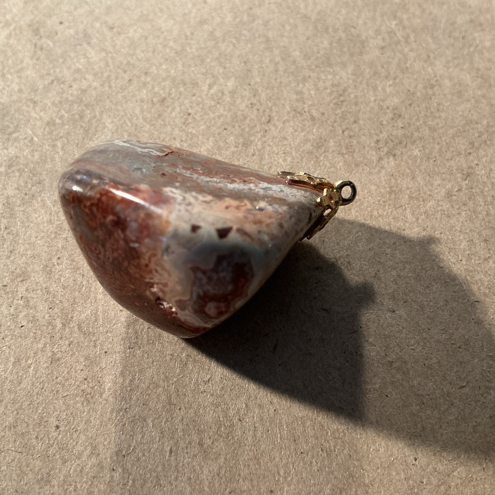 Vintage Jasper Agate Pendant