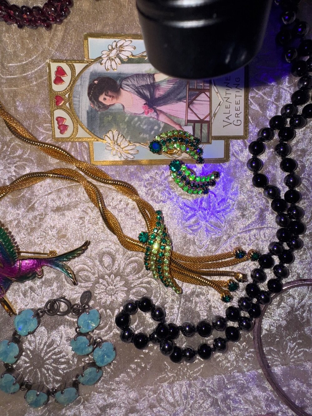 Julianas Art Deco Garnets Kramer Weiss Glowers Vtg SETS Rhinestone Jewelry Lot