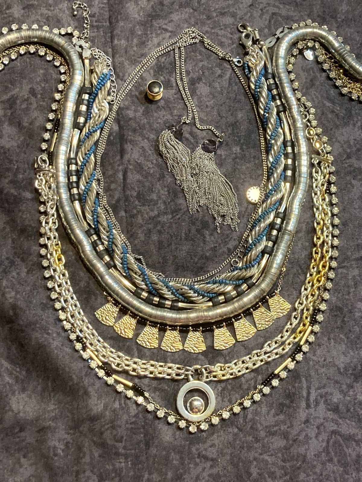 3 LB JEWELRY TREASURE HUNT Gold & Silver Tone, Rhinestones UNSEARCHED & UNTESTED