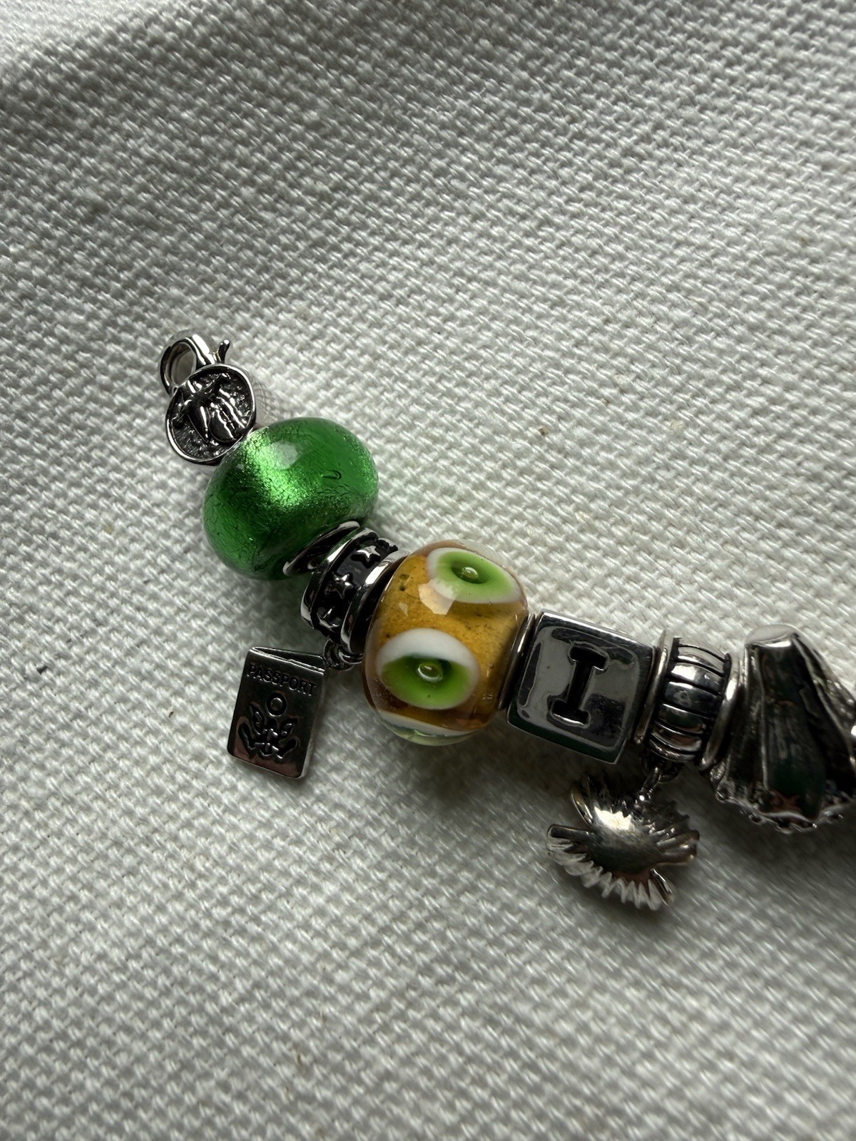 Travel Cruise Ship Souvenir Charm Bracelet 7 1/2 Inches