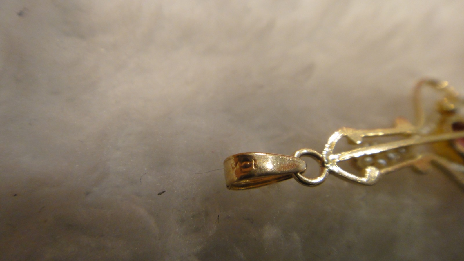 Vintage Victorian Antique Estate Jewelry 10k Gold Seed Pearl Charm Pendant COOL