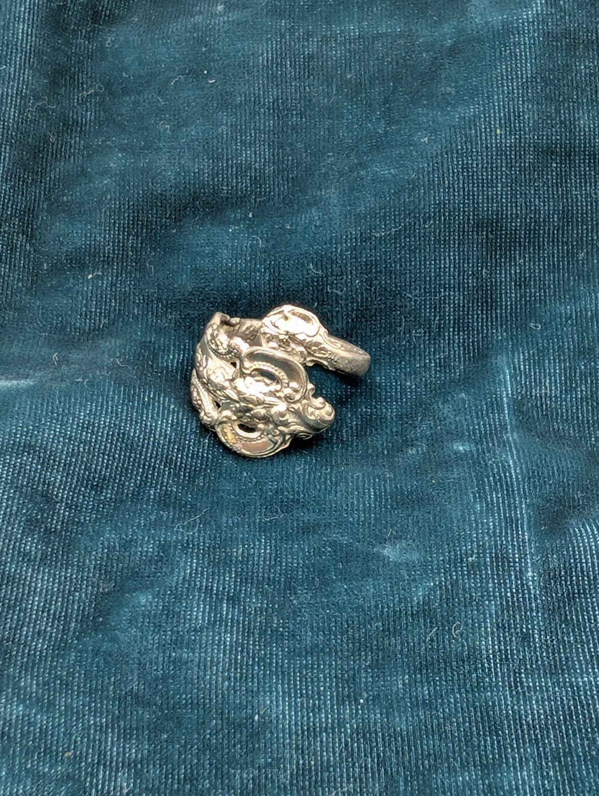 Silver Spoon Handle Vintage Ring Size 6-6.5 Antique Jewelry