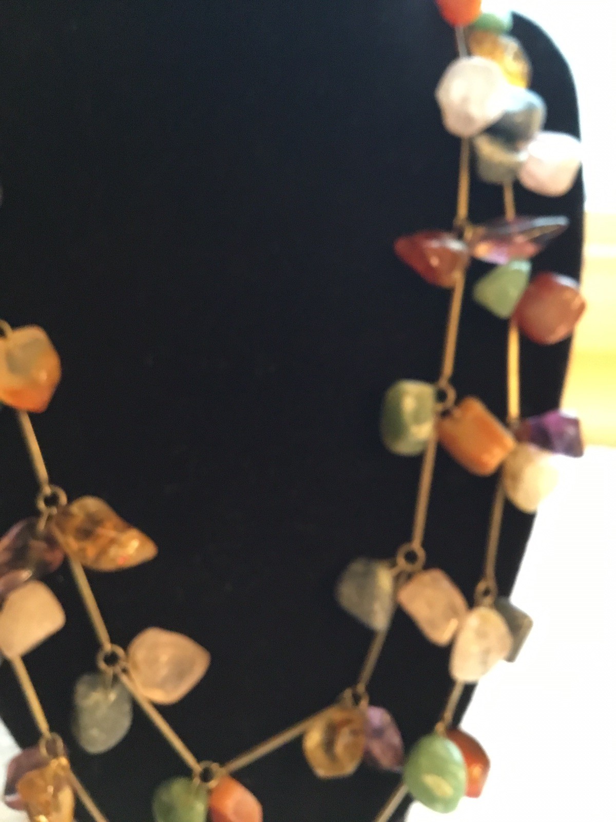 Vintage 2 SILVER NECKLACES LOADED with GEMSTONES