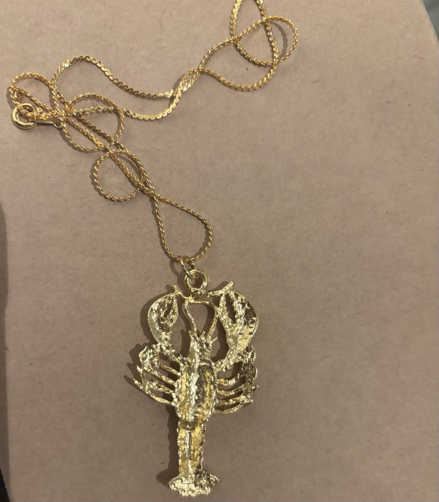 Vintage Lobster Necklace
