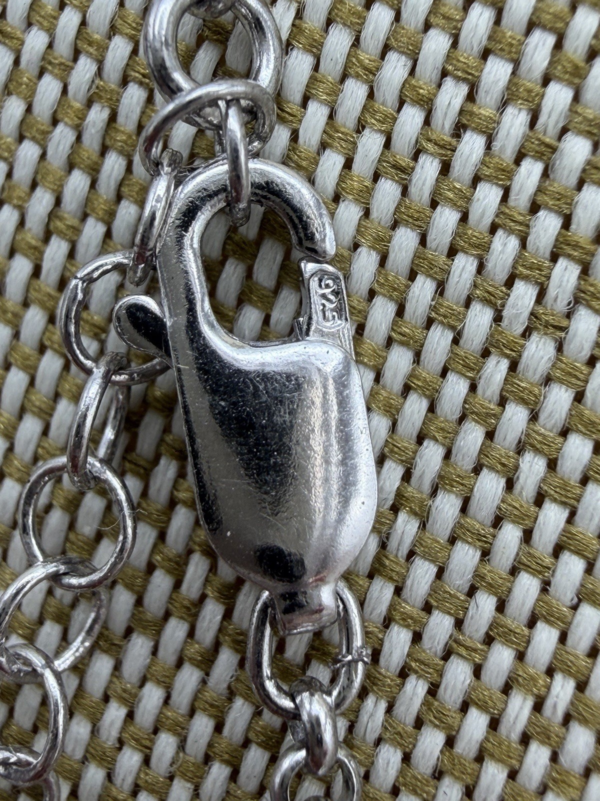 NEW Sterling Silver Naughty Nice Double Dog Tag Necklace 925 Maker Mark CC