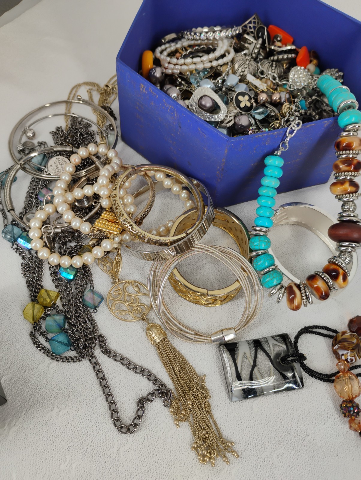 Vtg-Modern Jewelry Lot Wearable Signed 925, 14KGP Lia Sophia Napier Avon No Junk