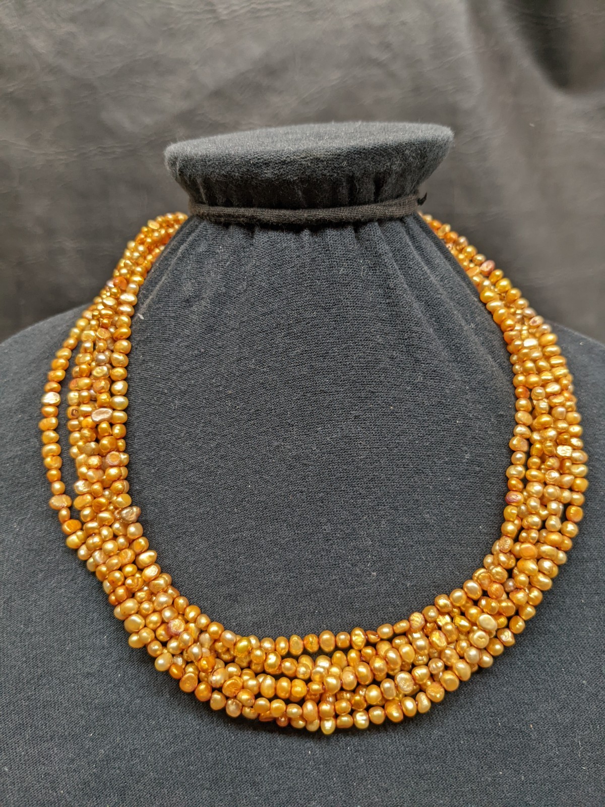 Multi-Strand Cultured Pearl Necklace Sterling Silver 925 Clasp ~20″ Silpada?