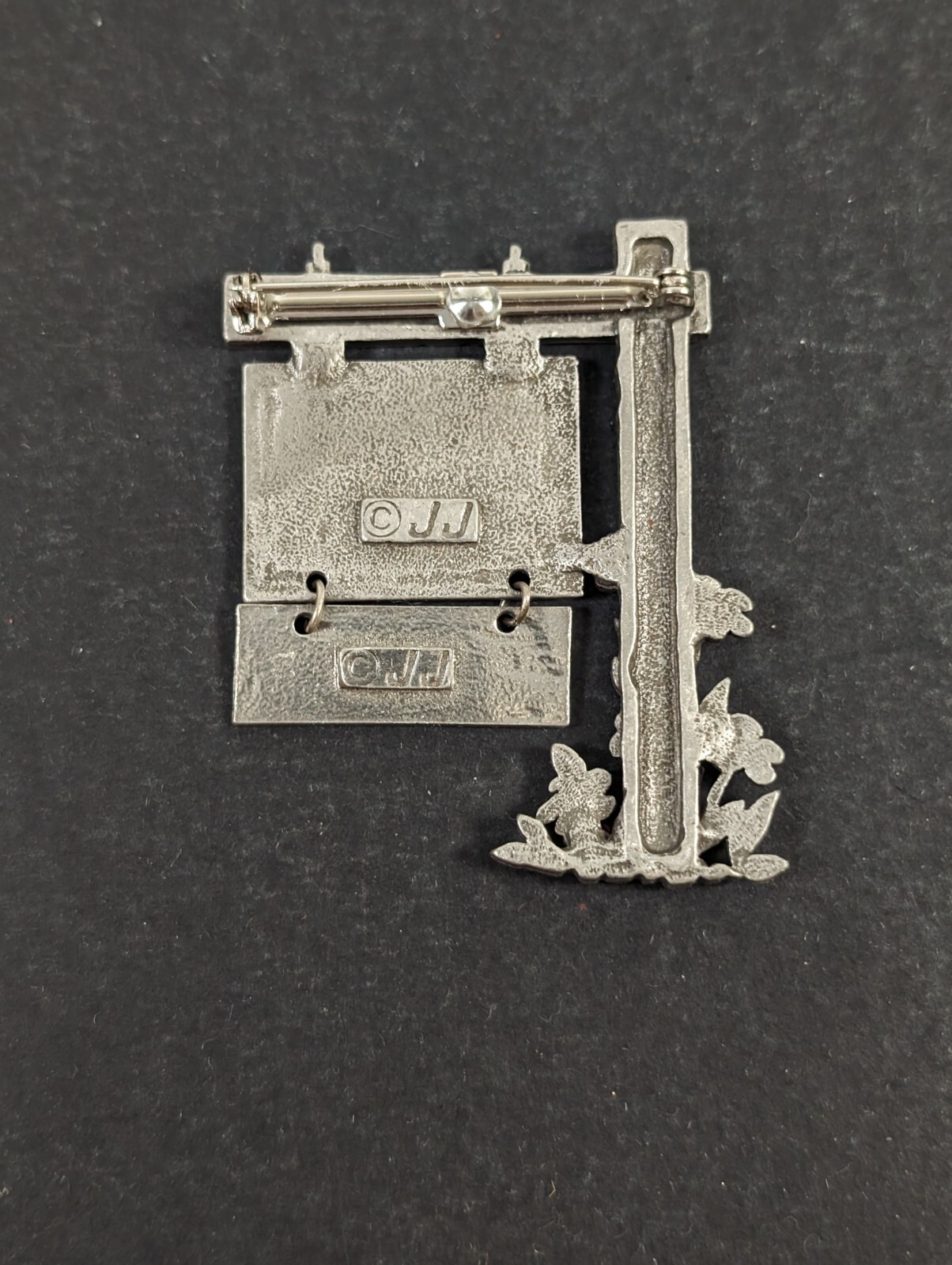Vintage JJ Pewter Pin For Sale Sold House Home Buyer Realtor Housewarming Gift