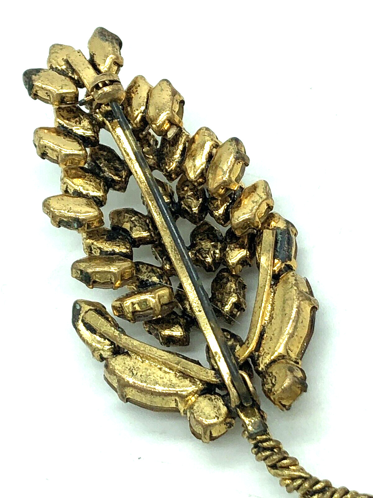 Brooch Schreiner Dior Era Made in Austria Champagne Crystal Wisteria Flower