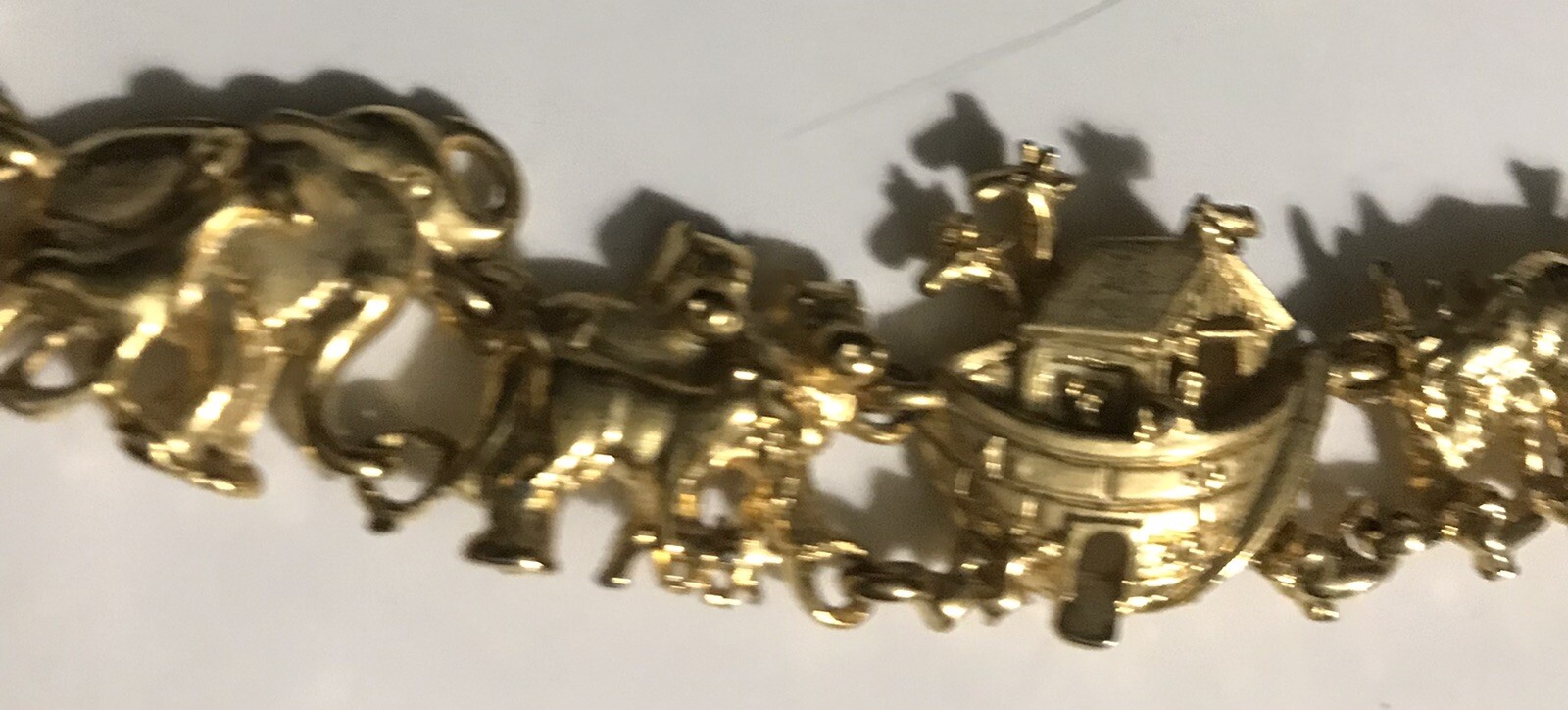 New Vintage AC’CENT Bible Noah’s Ark Animal Creatures Bracelet Brooch/Pin Set