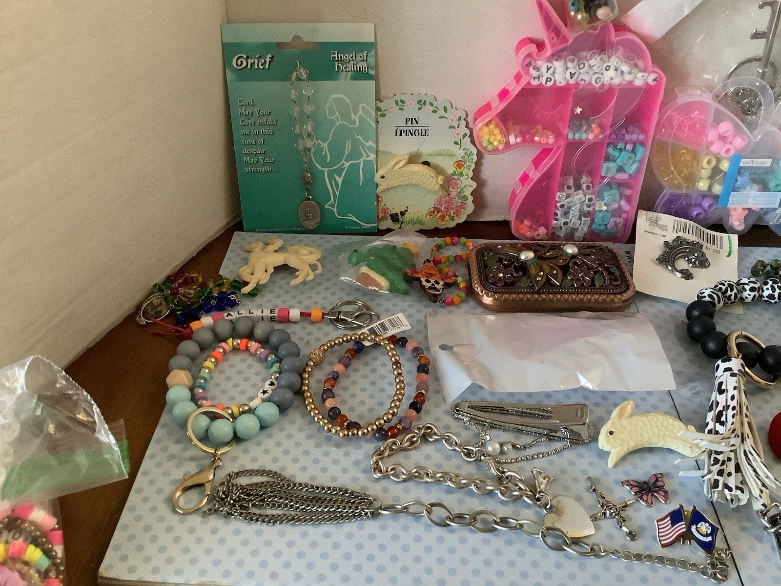4.2 LBS CRAFT JUNK SCRAP Jewelry Lot Repurpose Salvage