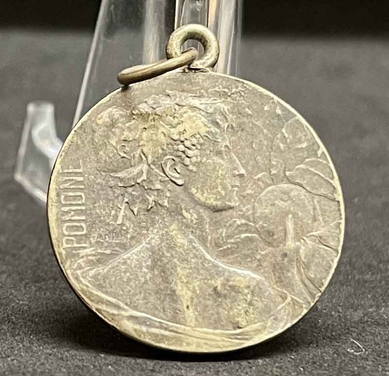 Signed Pillet France 1900´ Art Nouveau Pomone Flower lady design silver amazing!