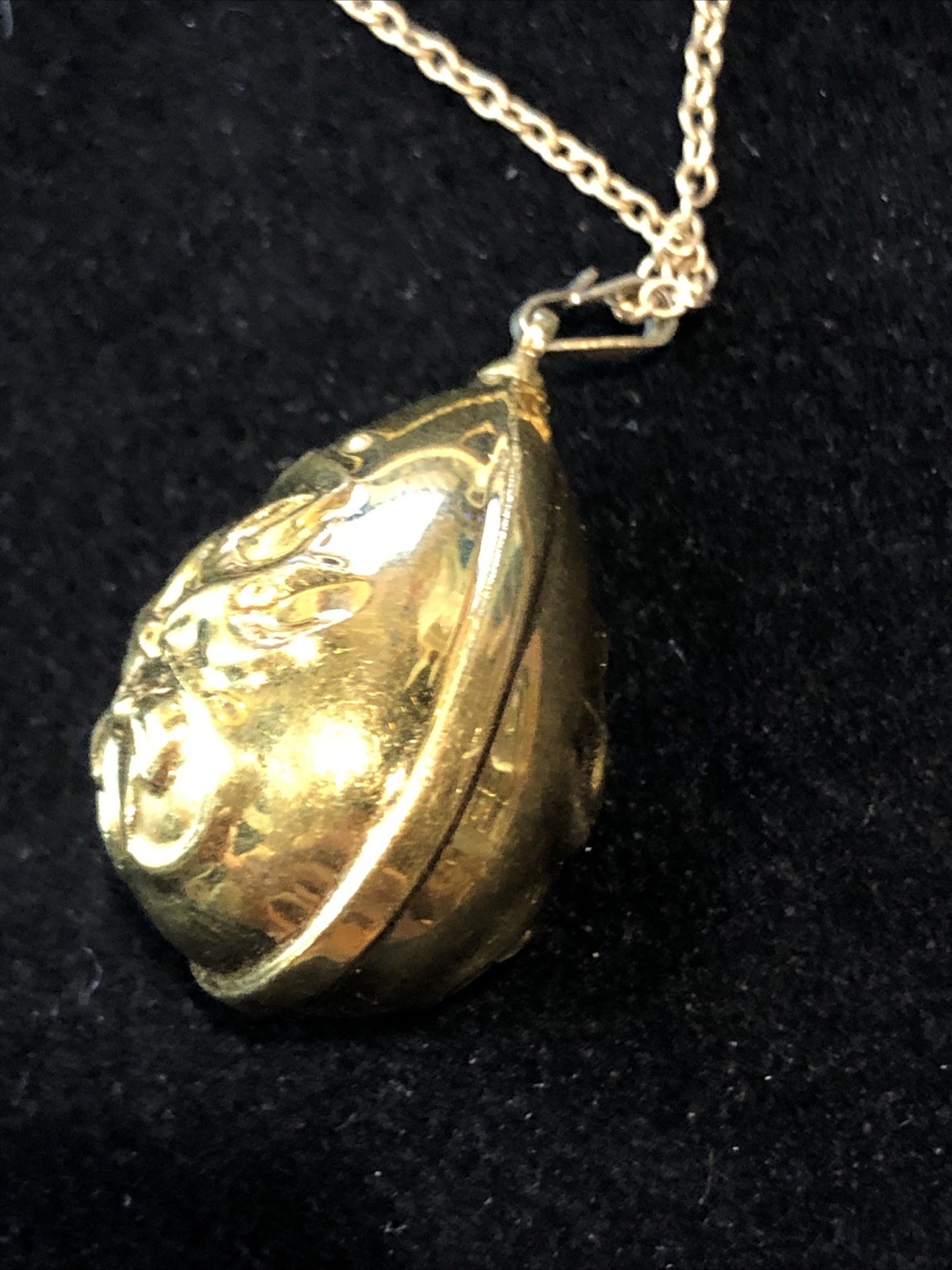 1/20th 12K GOLD FILLED Necklace w 3D Gold Plated Sterling Silver Pendant