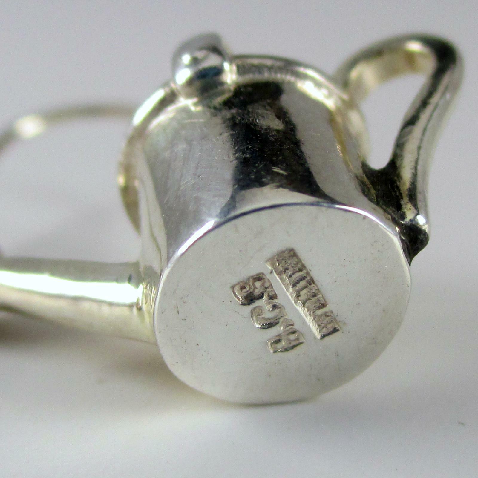 Sterling Silver Watering Can Earrings Dangle Drop Gardener Gift Vintage New BCS