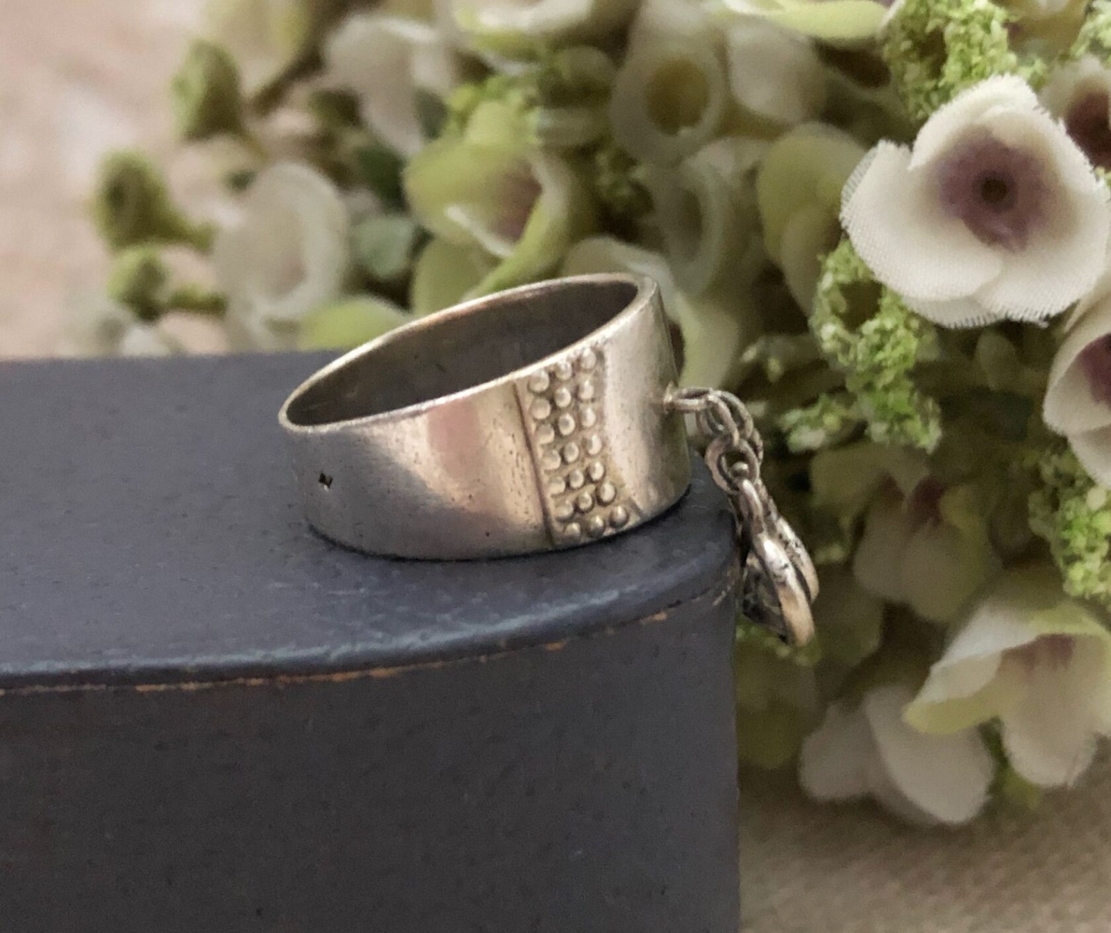 Rare Model Estate Vintage Ring Soviet Silver 875 Rock Crystal Size 6.5 USSR