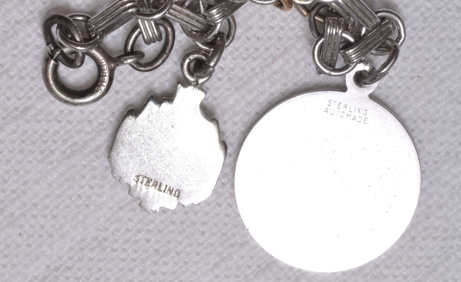 Vintage U.S. Naval Academy 9 Charm Bracelet 1960s 925 Sterling (Partial) USNA