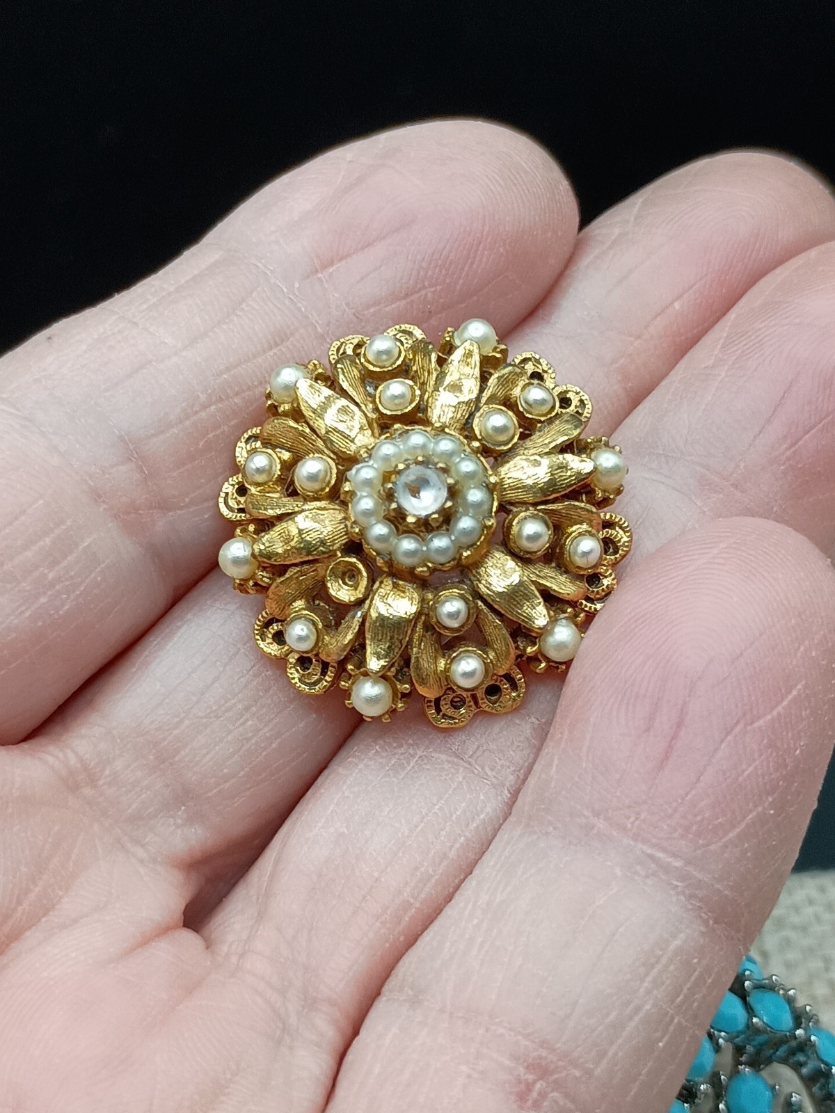 Vintage Weiss Florenza Rhinestone Brooch Designer Lot 3 AS iS REPAIR LOT READ