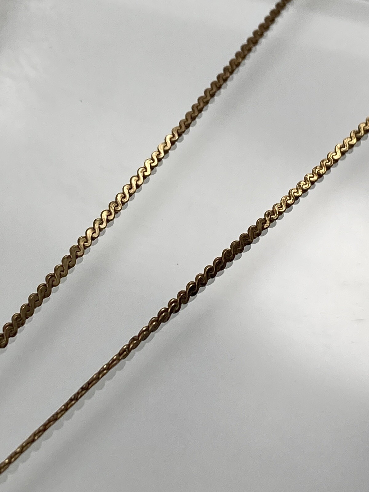 VTG 1/20th 12k Gold Filled Lenox Butterfly Pendant Serpentine Necklace 18.25″L