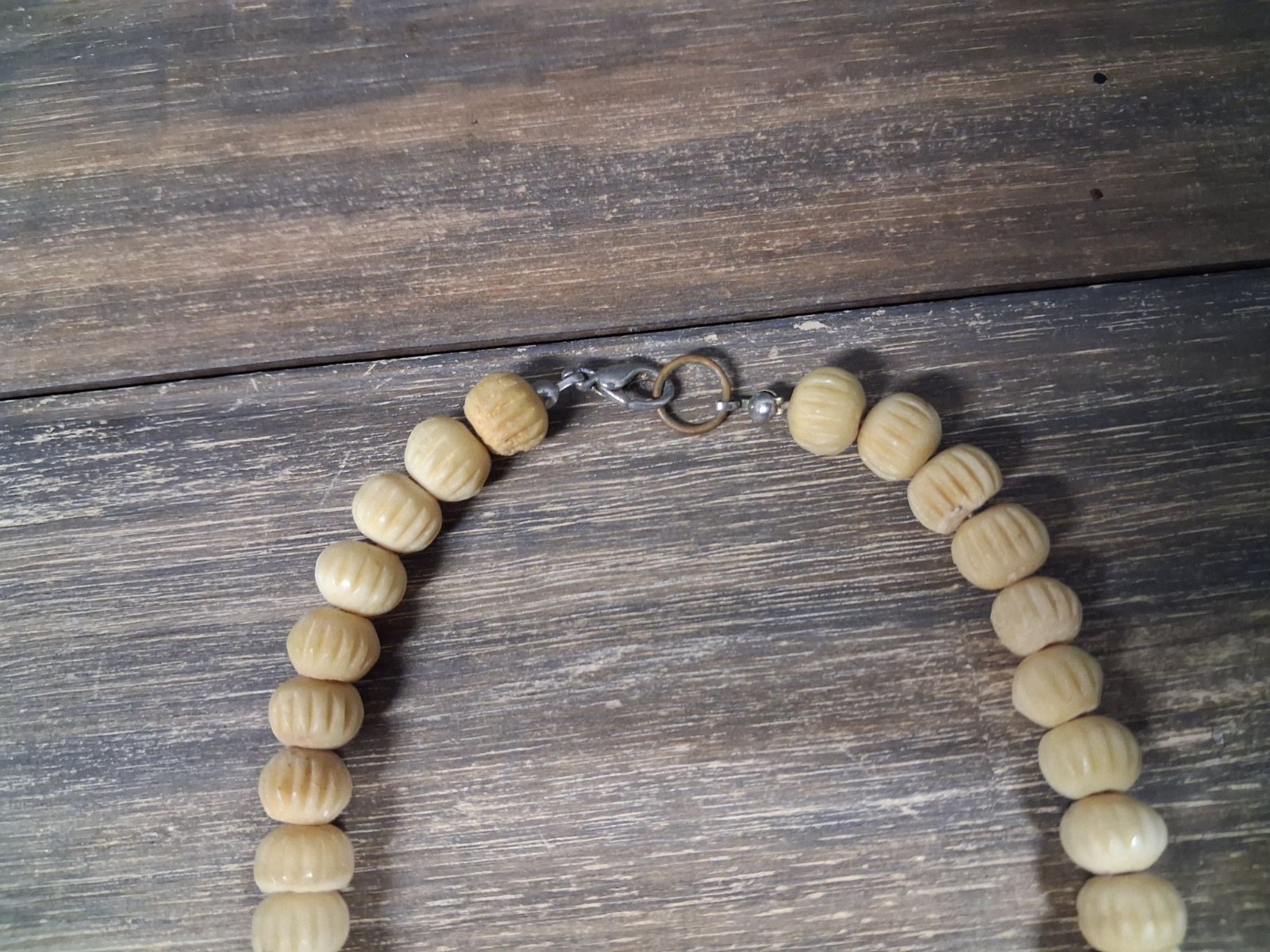 Vintage Tribal Style Necklace Wooden Other Unknown Carved Turtle Ancestral Mask