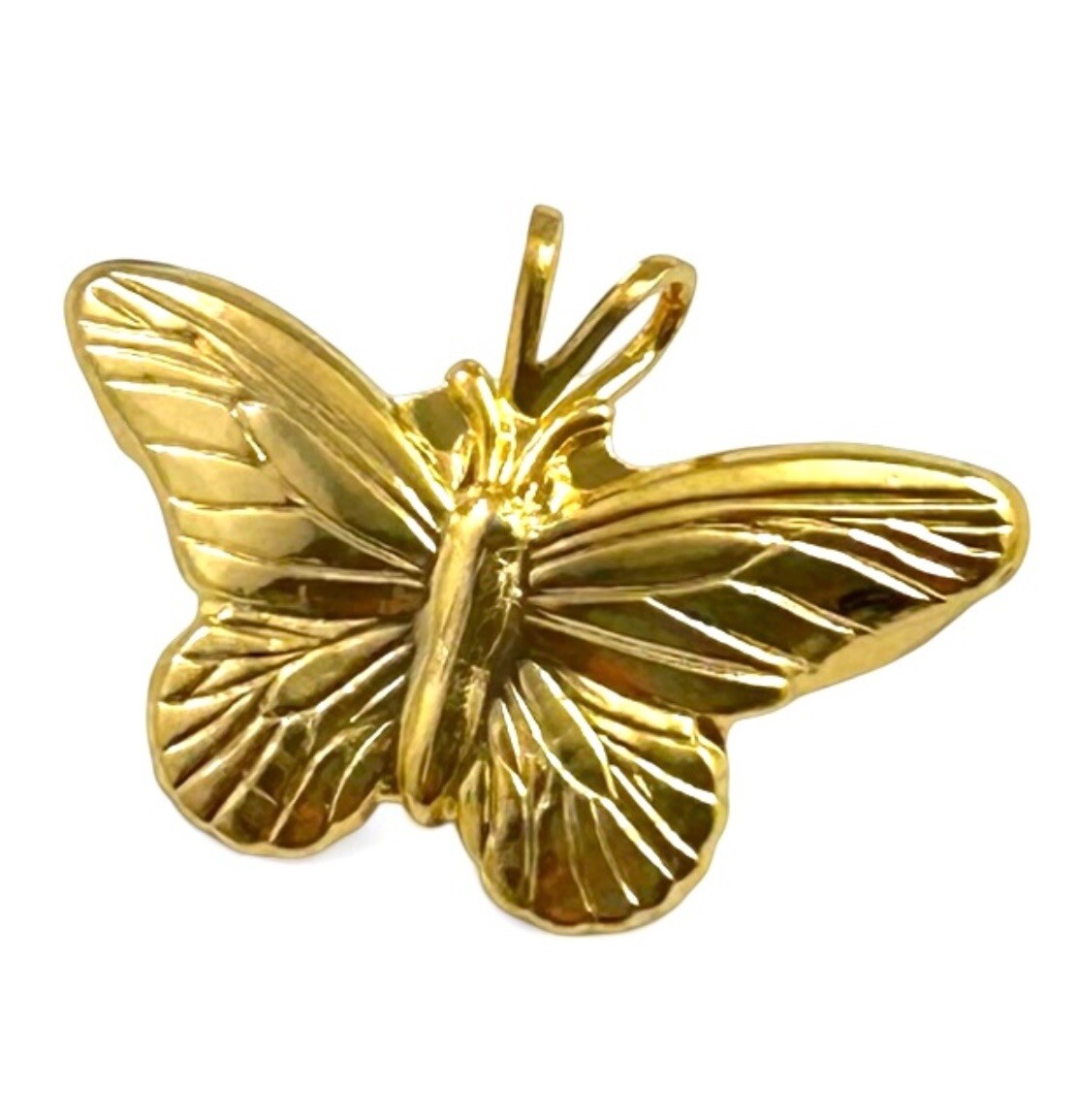 Vintage Butterfly Pendant Vintage Jewelry For Women Gift For Her Gold Tone Metal